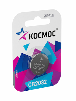 Батарейка литиевая, таблетка, блистер, CR2032, KOC20321BL, (шт.)