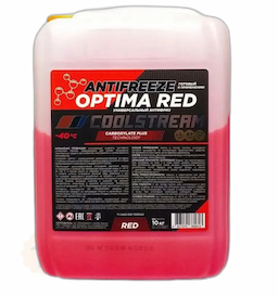 CoolStream Optima Red (10KG)(красный) -40°C Универсальный карбоксилатный антифриз