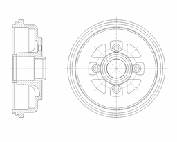 Барабан тормозной G-brake  GD-06800