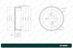 Барабан тормозной G-brake  GD-06909