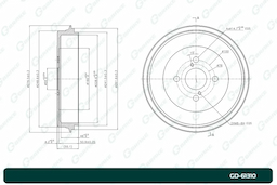 Барабан тормозной G-brake  GD-61310