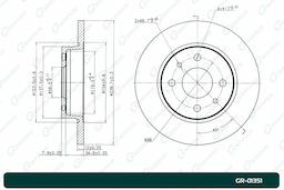 Диск тормозной G-brake  GR-01351