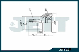 ШРУС внешний  JETT V41-4048