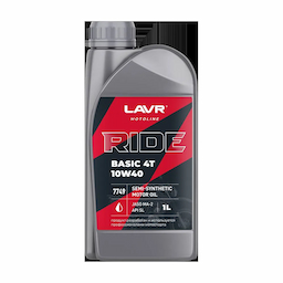 LAVR MOTO Моторное масло RIDE BASIC 4T 10W40 SL, 1 л