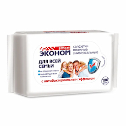 Салфетки влажные "Ромашка", 15шт, (уп.)