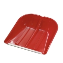 Лопата снегоуборочная, пластиковая,с алюминиевой планкой, без черенка, 410х420мм, цветная, (шт.)