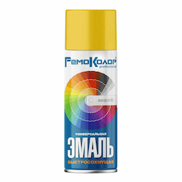 Эмаль универсальная акриловая, ЖЕЛТАЯ, 520мл, (шт.)