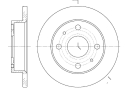 Диск тормозной G-brake  GR-01499