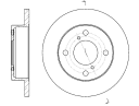 Диск тормозной G-brake  GR-01802