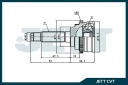 ШРУС внешний  JETT V42-2021 ABS