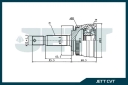 ШРУС внешний  JETT V42-4036 ABS