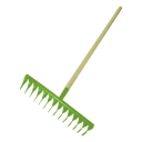 Грабли витые 14 зубов, лист 2,0 с чер 1200мм 1 сорт, (шт.)