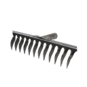 Грабли клепанные с витым зубом 12-зубые, рельсовая сталь, без черенка, (шт.)