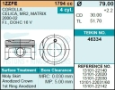 Поршень двигателя TEIKIN 46334 STD (4шт/упак)