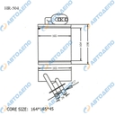 ISUZU ELF 1994- / NISSAN ATLAS Радиатор отопителя салона (правый руль)