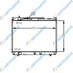 SUZUKI GRAND VITARA , ESCUDO Радиатор охлаждения двигателя