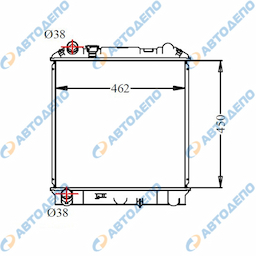ISUZU ELF / NISSAN ATLAS 2000-2002 Радиатор охлаждения двигателя