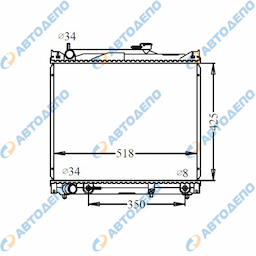 SUZUKI ESCUDO, VITARA 1994-2005 Радиатор охлаждения двигателя