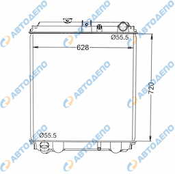 HINO Радиатор охлаждения двигателя