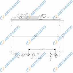 SUZUKI SWIFT, CULTUS   1995-1998 Радиатор охлаждения двигателя