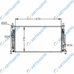 MAZDA AXELA, MAZDA 3 2009- Радиатор охлаждения двигателя