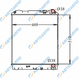 ISUZU, NISSAN, MAZDA ELF 2005-,ATLAS 2006-, TITAN 2006- Радиатор охлаждения двигателя