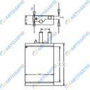 ISUZU FORWARD 1990- Радиатор отопителя салона