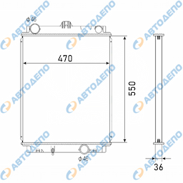 MITSUBISHI CANTER 1995-1999 Радиатор охлаждения двигателя
