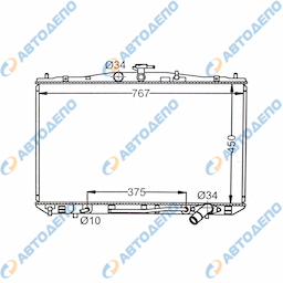 LEXUS RX270,   RX350  , RX450H 2010-2012 Радиатор охлаждения двигателя