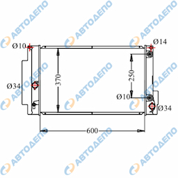 TOYOTA BLADE, MARK X ZIO 2007-2011 Радиатор охлаждения двигателя