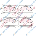 MITSUBISHI CANTER FEB20 Тормозные колодки дисковые PN-3811