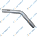 HINO, ISUZU, MITSUBISHI, NISSAN, MAZDA, TOYOTA Труба глушителя 57x300x300мм изогнутая 45° оцинкованная