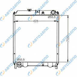 HINO Радиатор охлаждения двигателя
