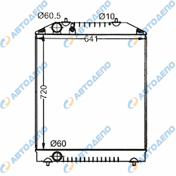 HINO RANGER Радиатор охлаждения двигателя