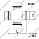TOYOTA Крестовина, TT-127, UJ-236
