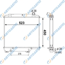 TOYOTA DYNA, TOYOACE 1996-1997, HINO RANGER 1996- 1999 Радиатор охлаждения двигателя