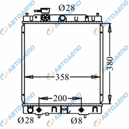 NISSAN MARCH, MICRA 1992-2002 Радиатор охлаждения двигателя