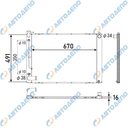 TOYOTA HARRIER, LEXUS RX 2003-2004 Радиатор охлаждения двигателя