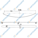 TOYOTA DYNA Лист рессорный передний, подкоренной, параболический