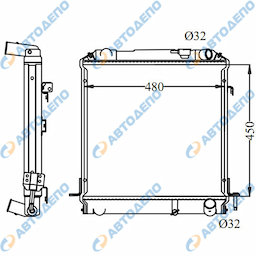 ISUZU ELF Радиатор охлаждения двигателя