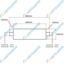 HINO, ISUZU, MITSUBISHI, NISSAN, MAZDA, TOYOTA Бочка глушителя