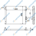 TOYOTA LAND CRUISER PRADO 2002-2009. 4 RUNNER 2002-2005 Радиатор охлаждения двигателя