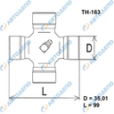 HINO Крестовина, TH-163, UJ-514