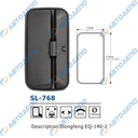 ISUZU ELF Зеркало заднего вида  338x178mm, крепление хомут 18mm