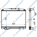 HINO Радиатор охлаждения двигателя