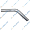 HINO, ISUZU, MITSUBISHI, NISSAN, MAZDA, TOYOTA Труба глушителя 63x300x300мм изогнутая 45° оцинкованная