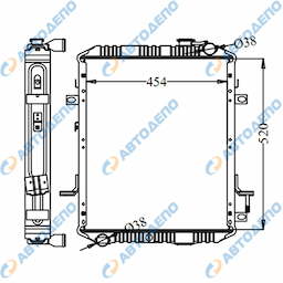 ISUZU ELF Радиатор охлаждения двигателя