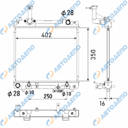 SUZUKI ALTO, PIXO 2009 Радиатор охлаждения двигателя