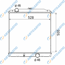 MITSUBISHI CANTER 1993- Радиатор охлаждения двигателя