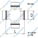 NISSAN Крестовина, TN-134, UJ-113